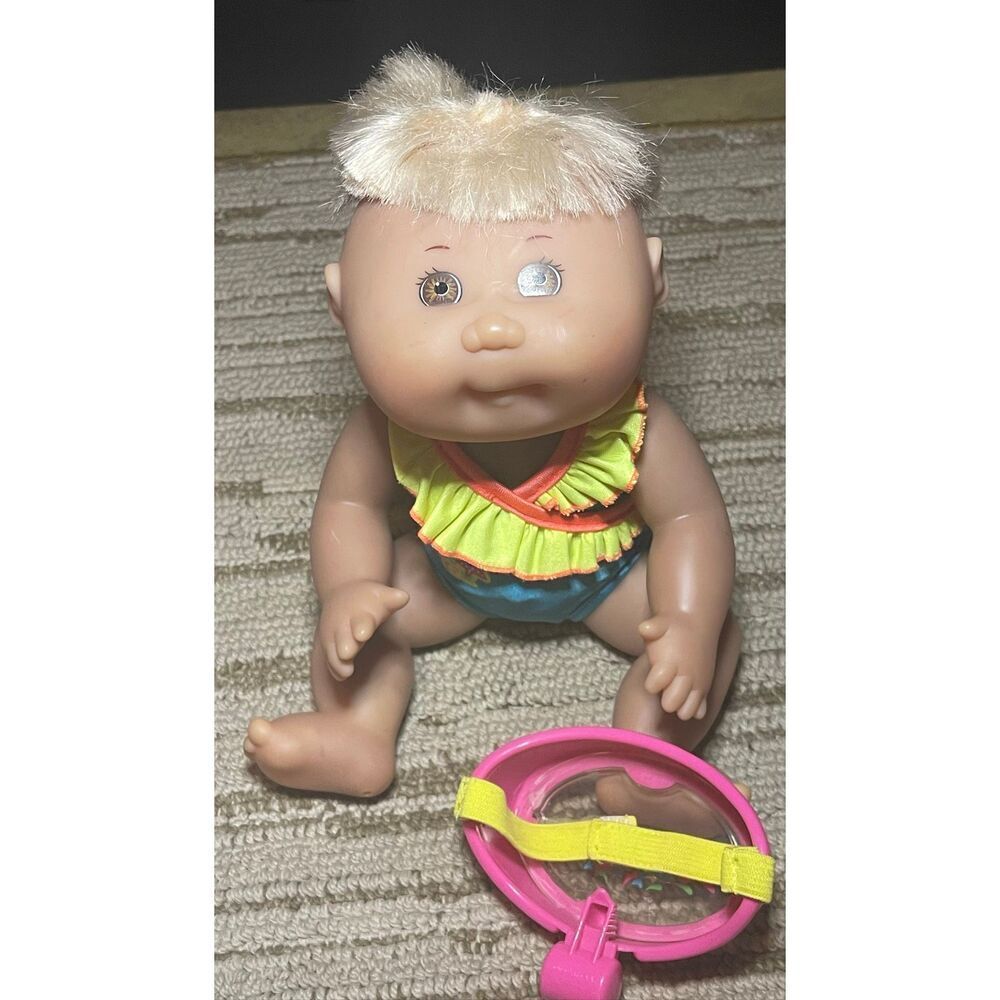 1988 Mattel Cabbage Patch Swimmer Baby Doll w/ swim mask - Picture 10 of 14